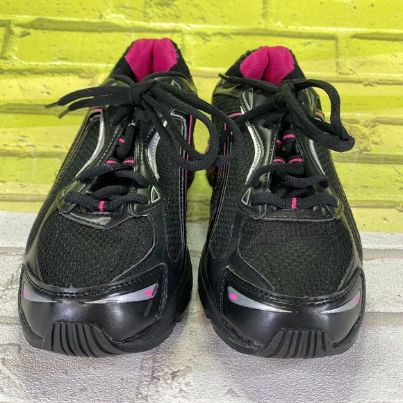 Women's Danskin Now Chaser Athletics Shoes Size 9W Black Pink Silver EUC - Picture 2 of 10